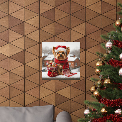 Yorkshire Terrier Christmas Poster