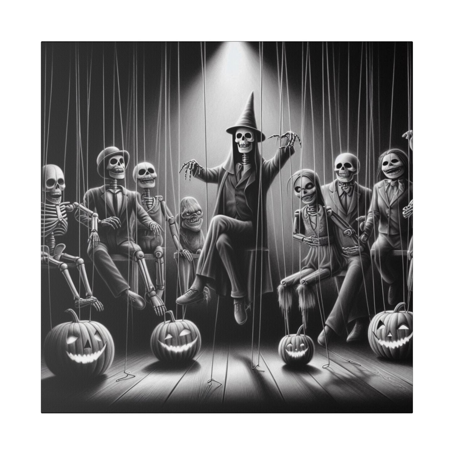 Halloween Marionettes Canvas Print