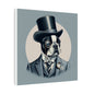 Mr Boston Terrier Matte Canvas, Stretched, 0.75"