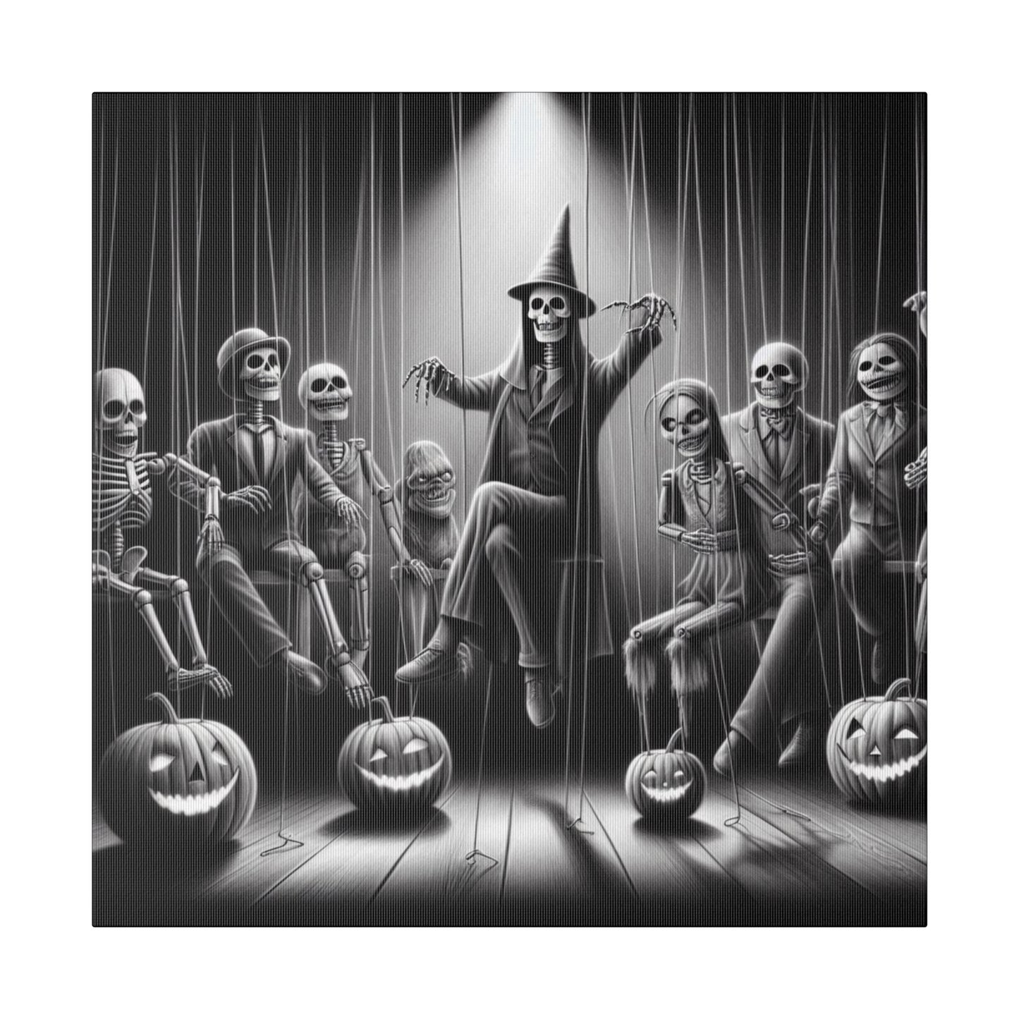 Halloween Marionettes Canvas Print