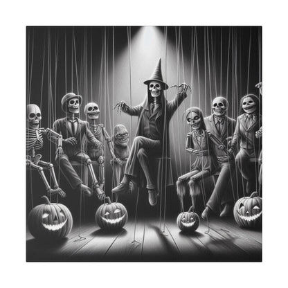 Halloween Marionettes Canvas Print