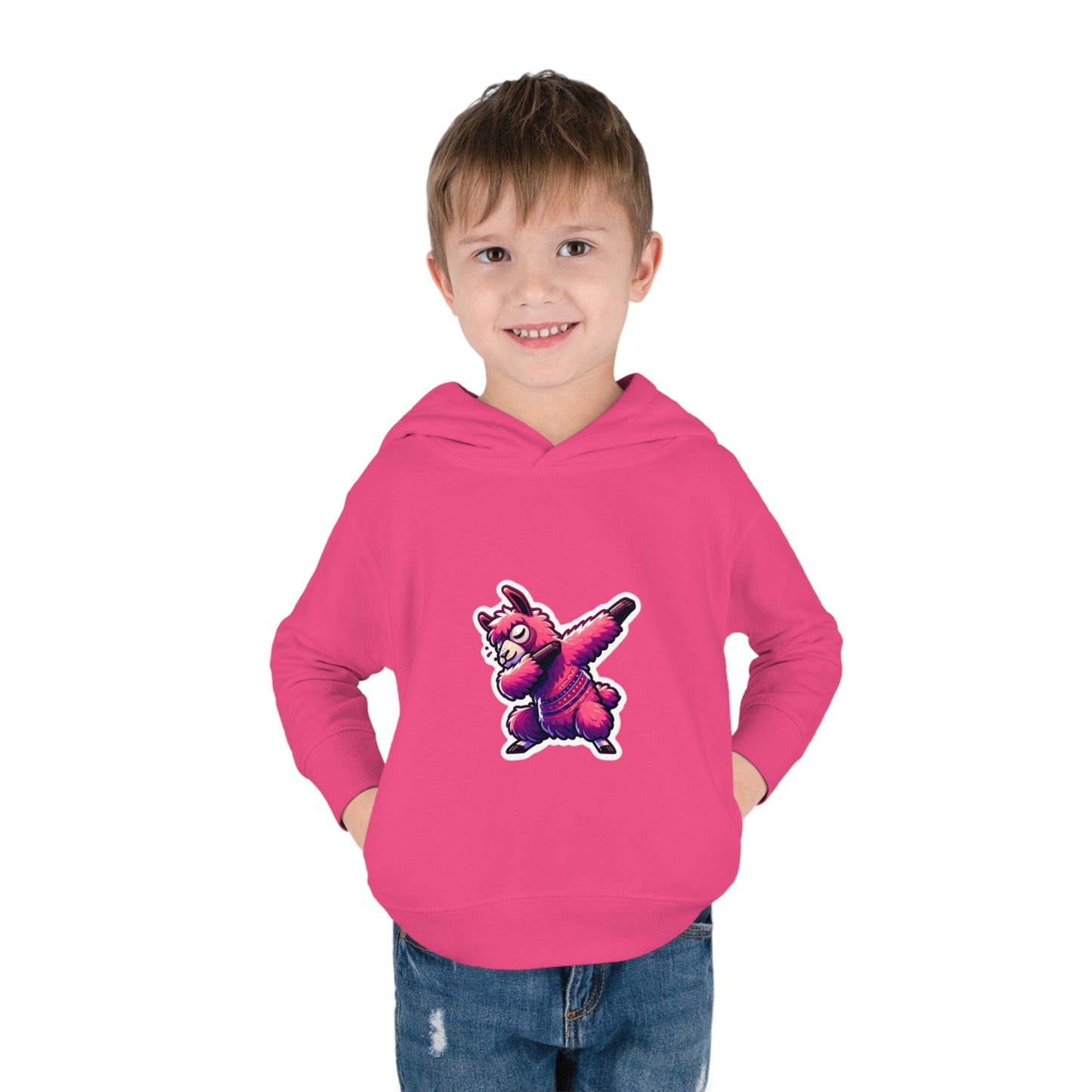 Dabbing Llama Toddler Pullover Fleece Hoodie