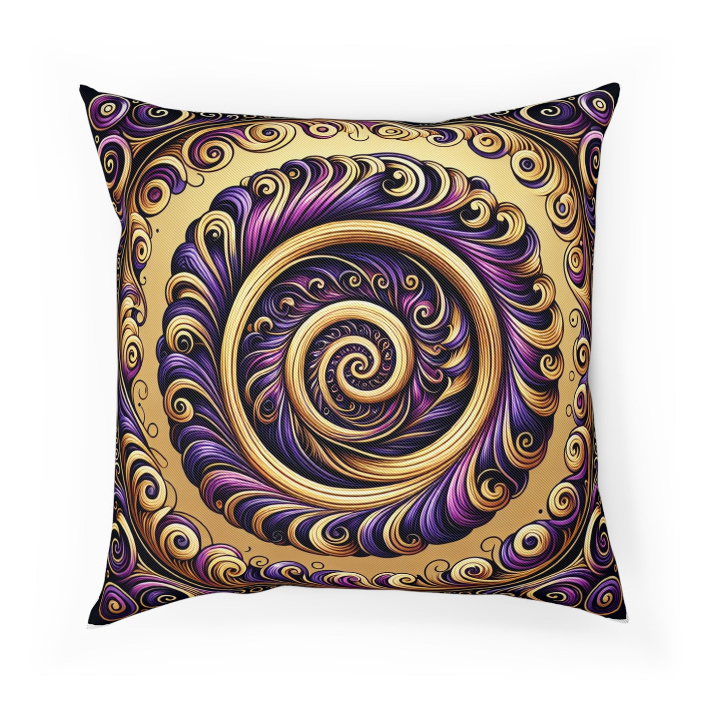 Purple & Gold Cushion
