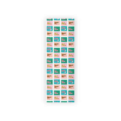 Party Leopard Gift Wrapping Paper Rolls, 1pc
