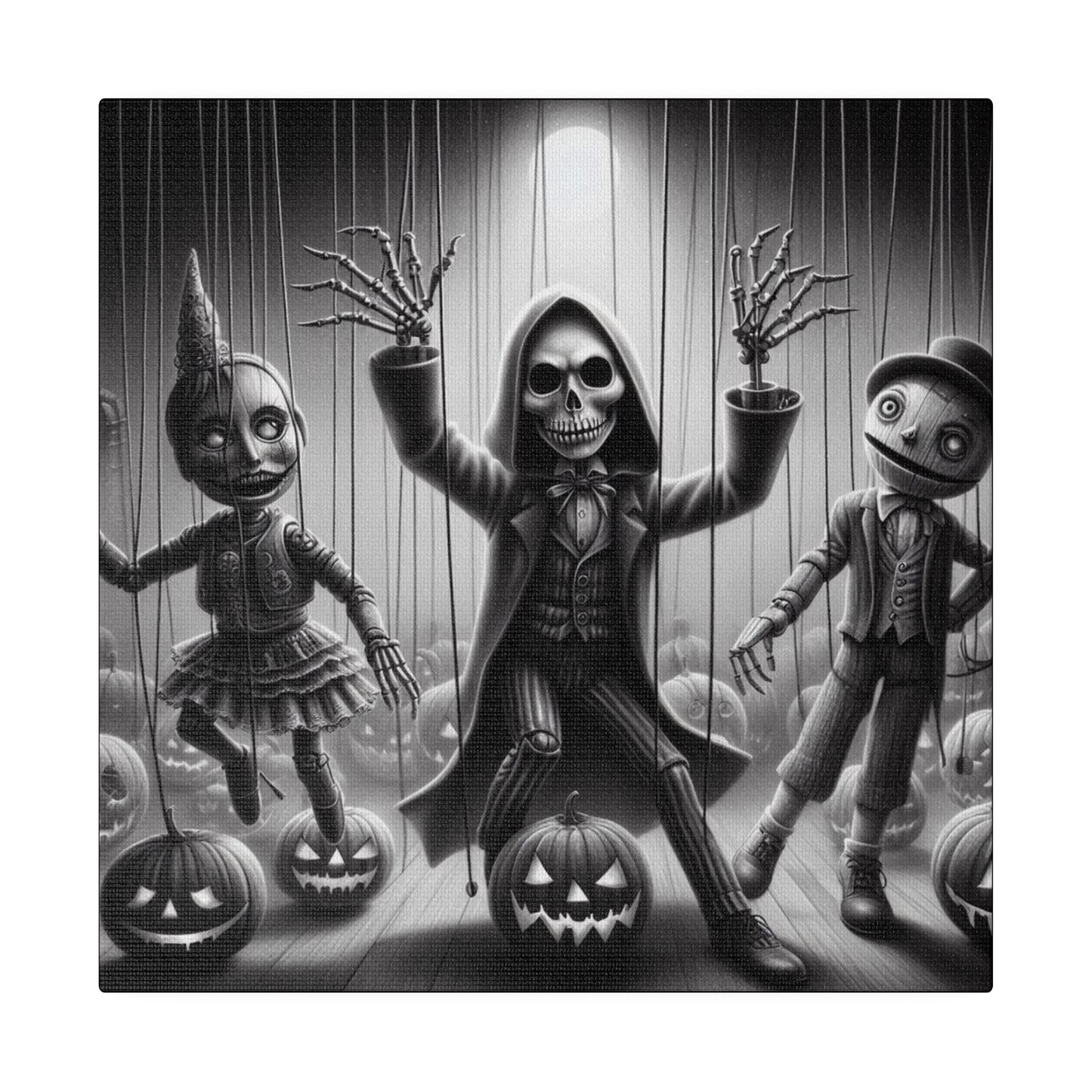 Halloween Marionettes Canvas Print