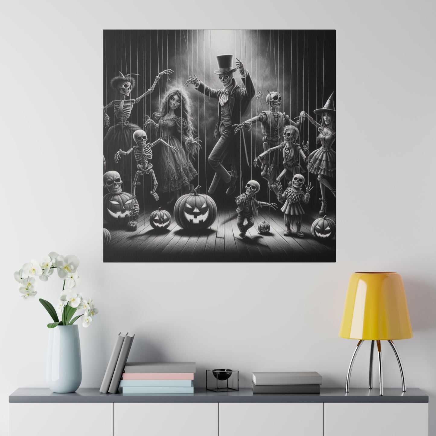 Halloween Marionettes Canvas Print