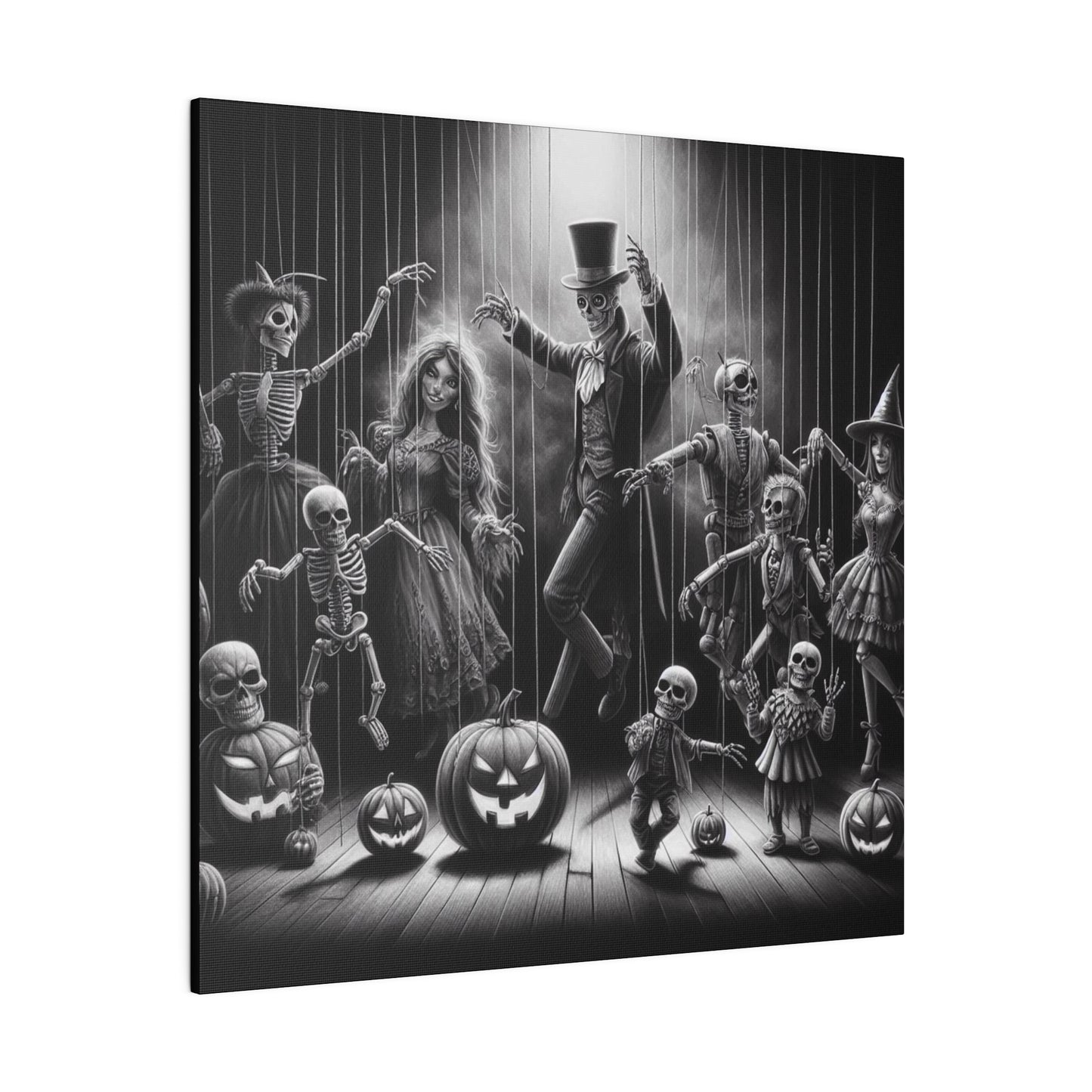 Halloween Marionettes Canvas Print