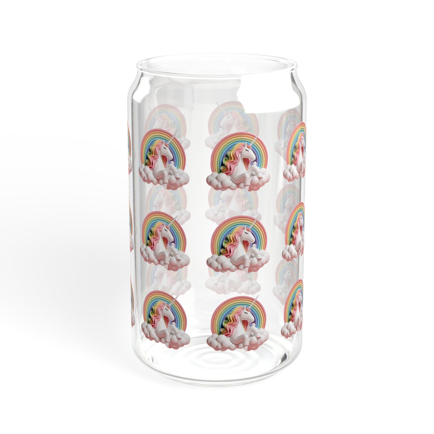 Unicorn Sipper Glass, 16oz