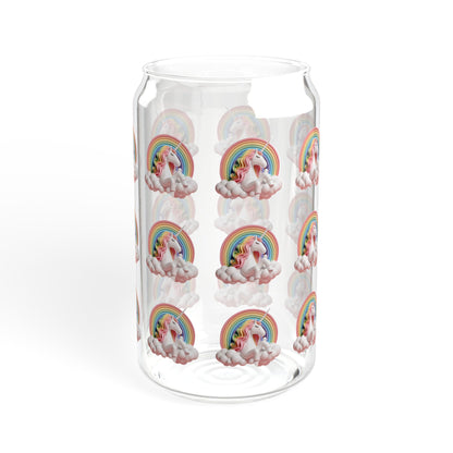 Unicorn Sipper Glass, 16oz