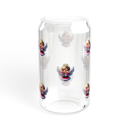 Chrismas Angel Christmas Sipper Glass, 16oz