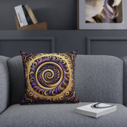 Purple & Gold Cushion