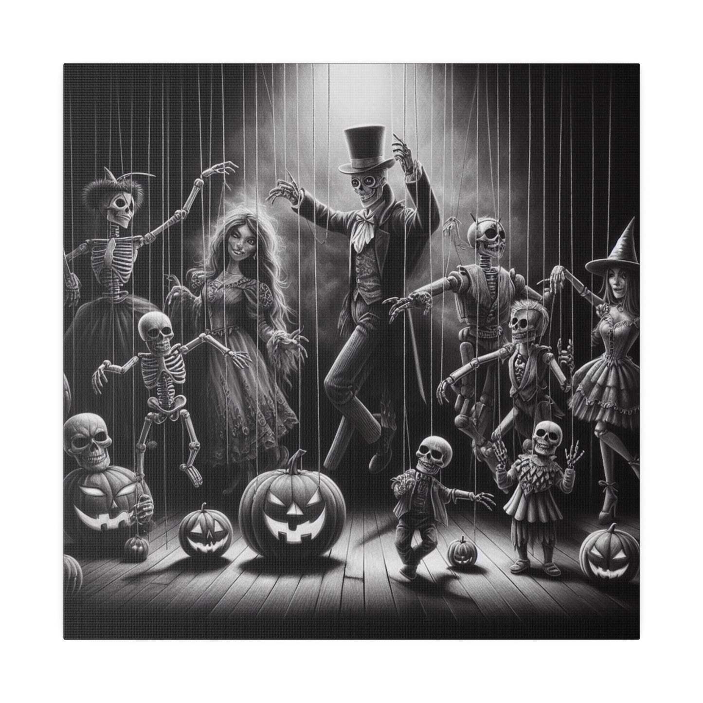 Halloween Marionettes Canvas Print