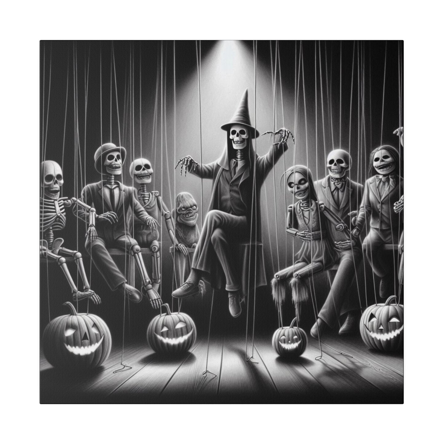 Halloween Marionettes Canvas Print