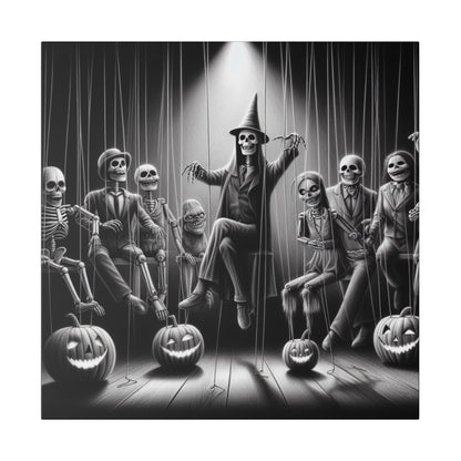 Halloween Marionettes Canvas Print