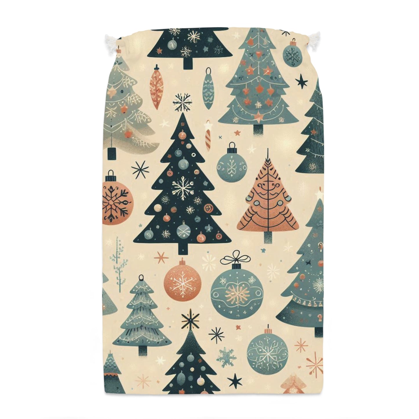 Beige Christmas Tree Christmas Gift Sack