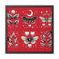 Butterfly Red Framed Posters