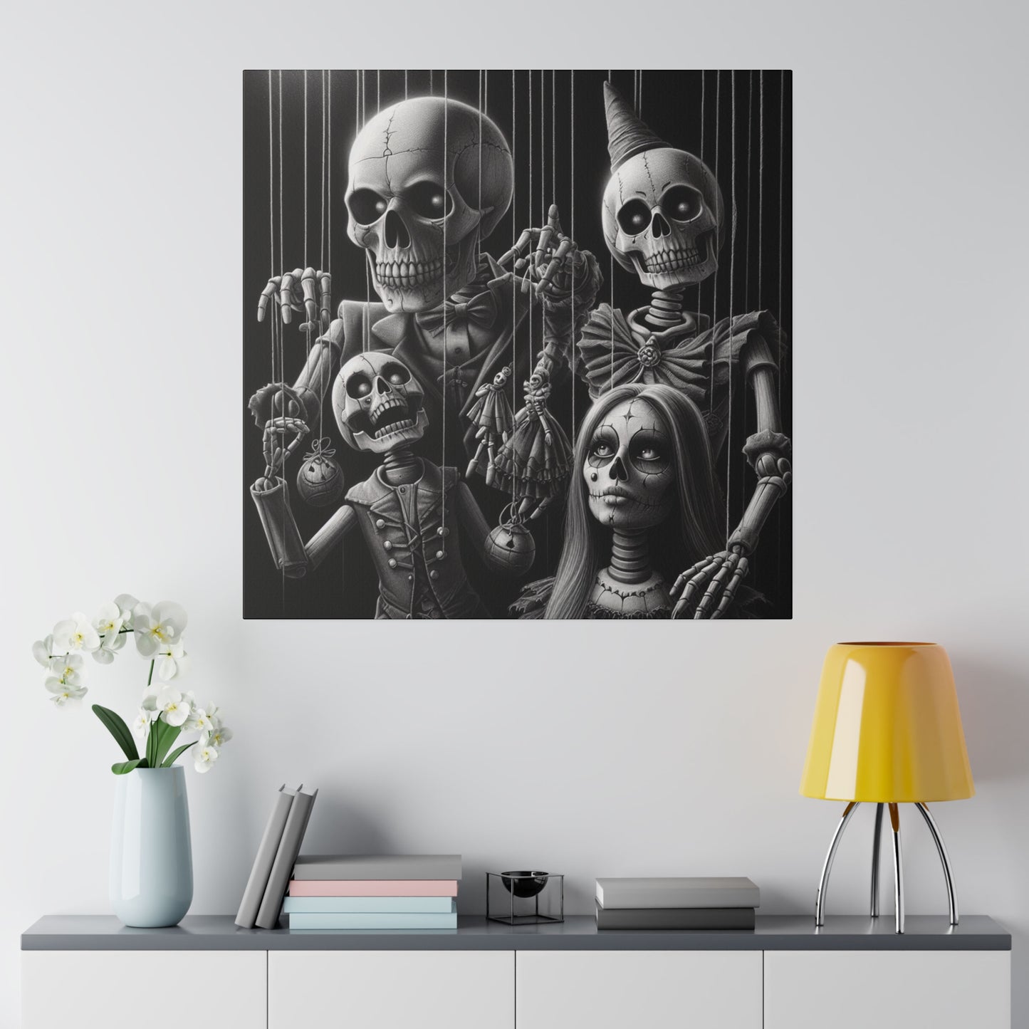 Halloween Marionettes Canvas Print