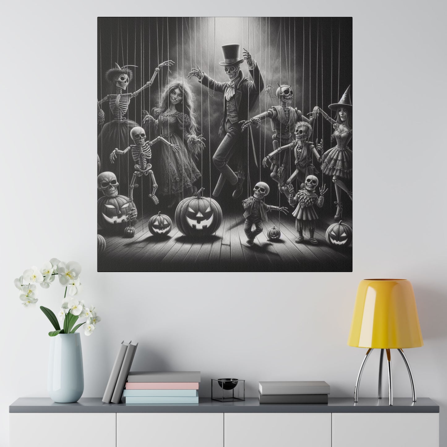 Halloween Marionettes Canvas Print