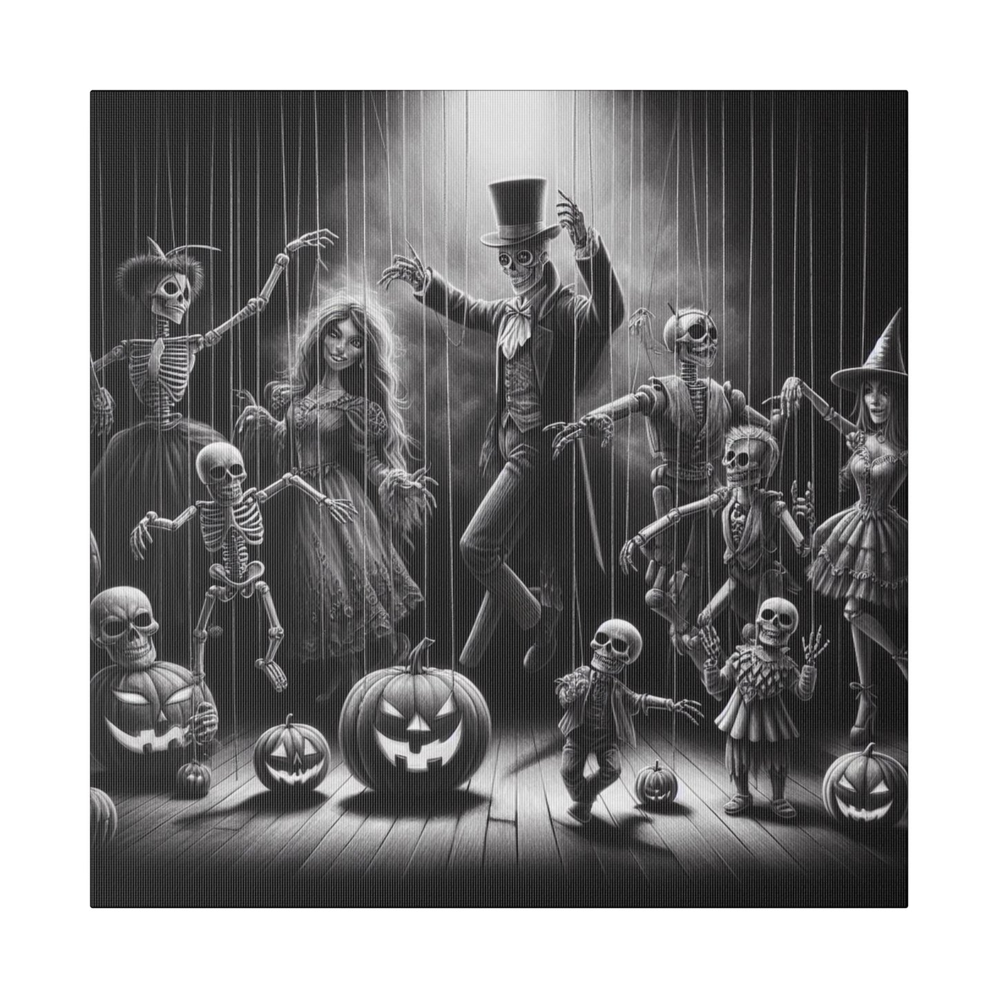 Halloween Marionettes Canvas Print