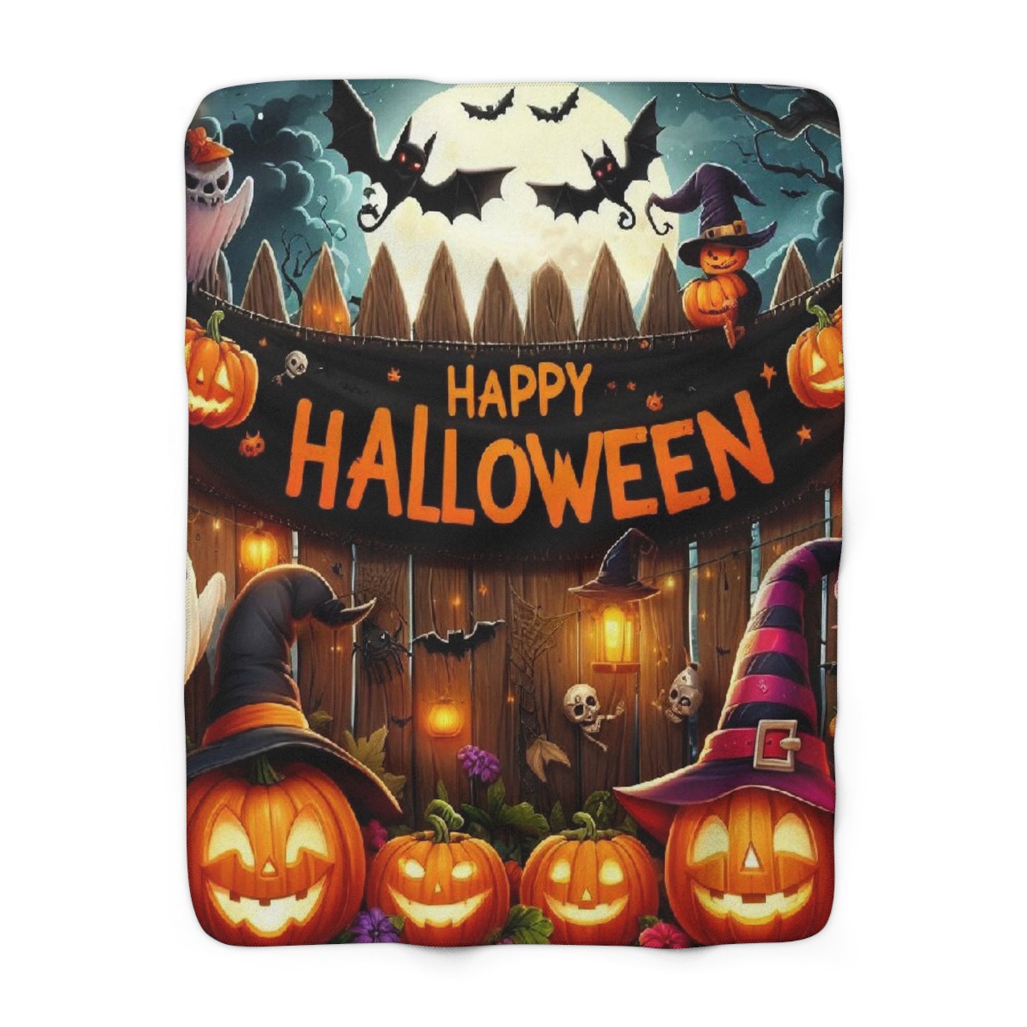 Halloween Collection Sherpa Fleece Blanket
