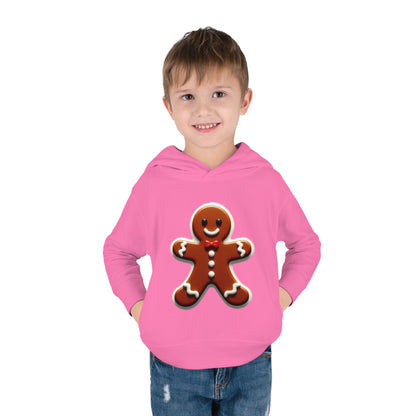 Traditional Gingerbread Man Toddler Pullover Fleece Hoodie