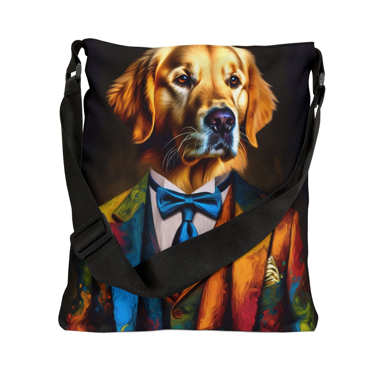 Mr Golden Retriever Adjustable Tote Bag