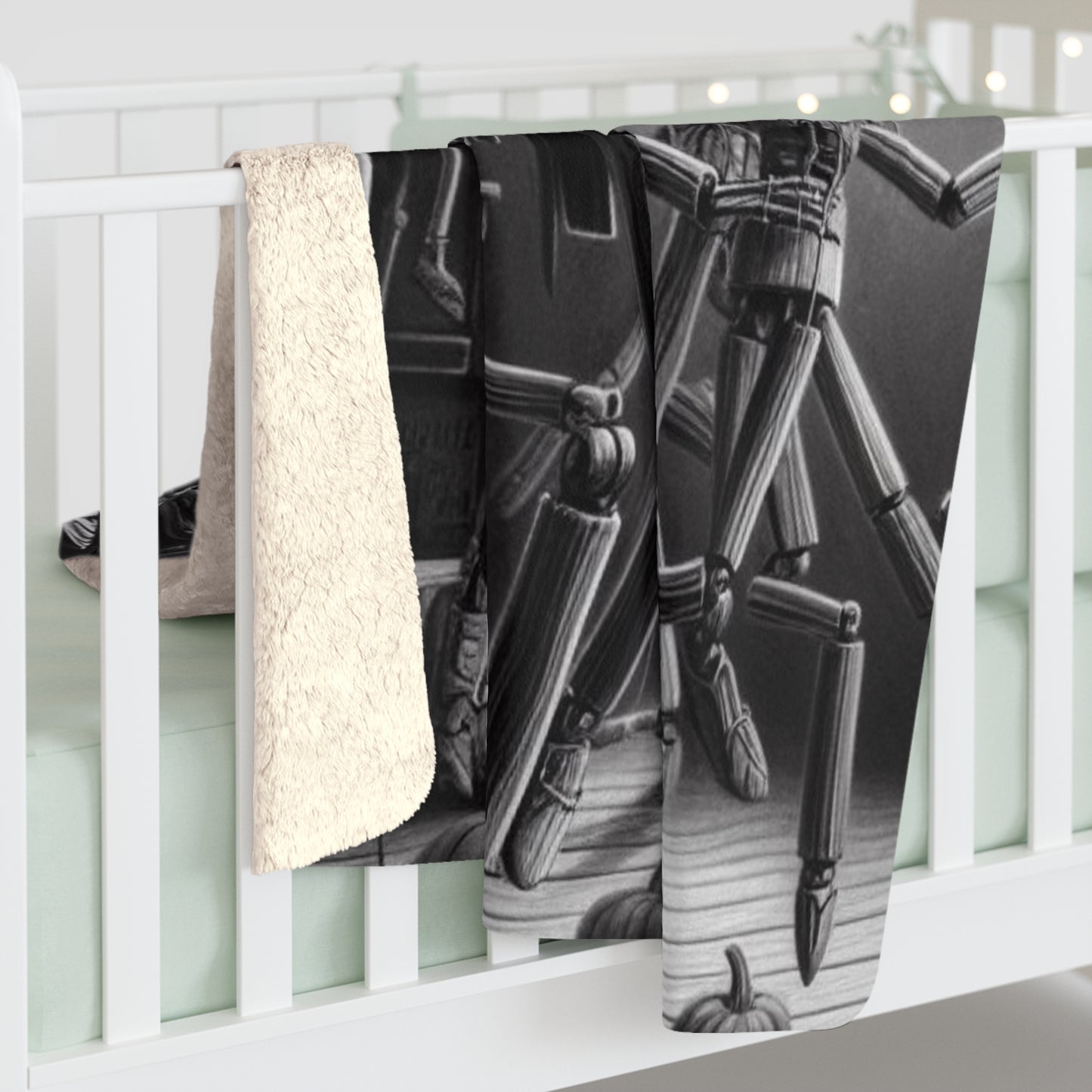 Halloween Marionettes Collection Sherpa Fleece Blanket