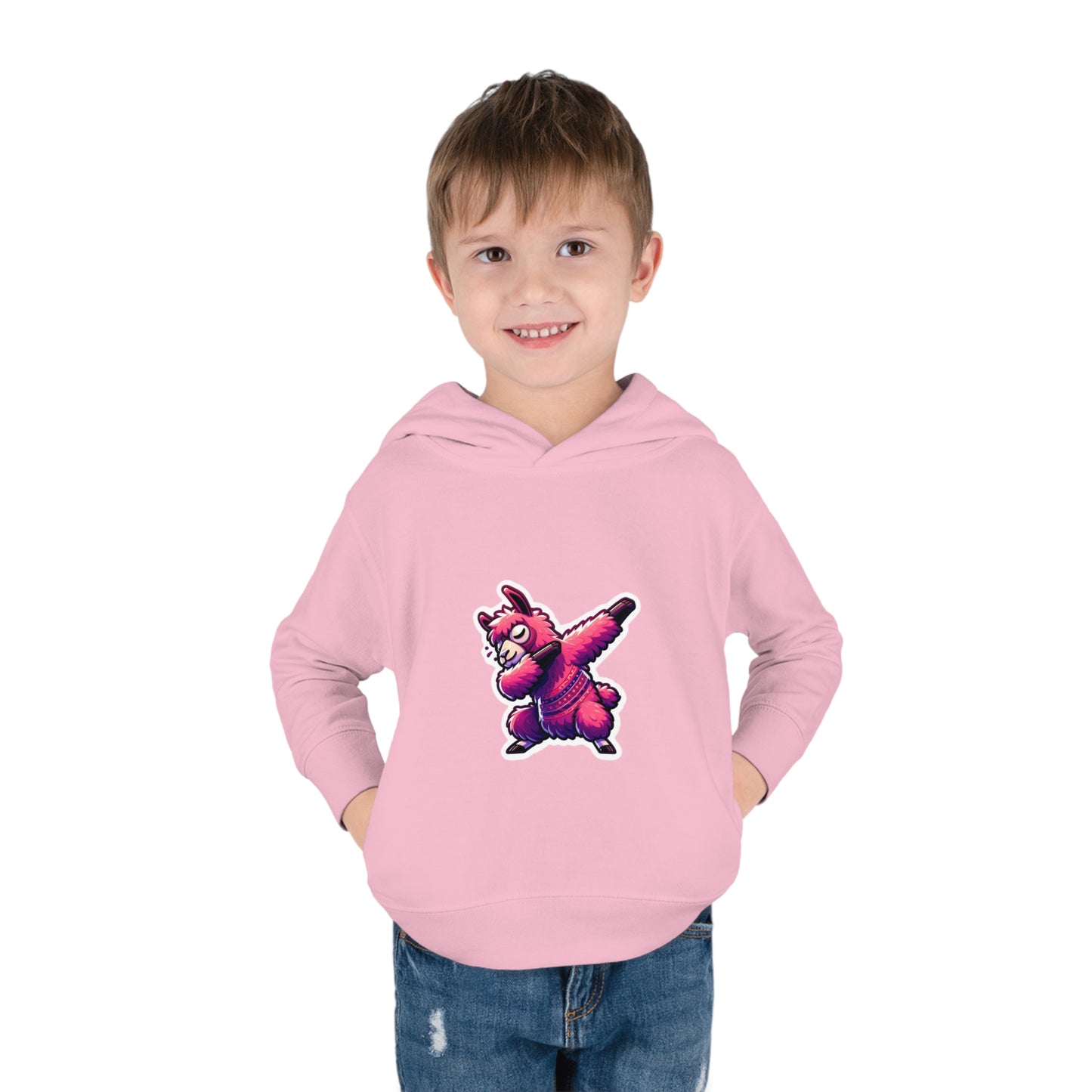 Dabbing Llama Toddler Pullover Fleece Hoodie