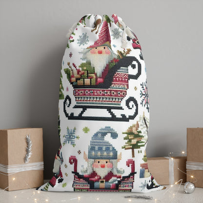 Nordic Cross Stitch Gift Sack