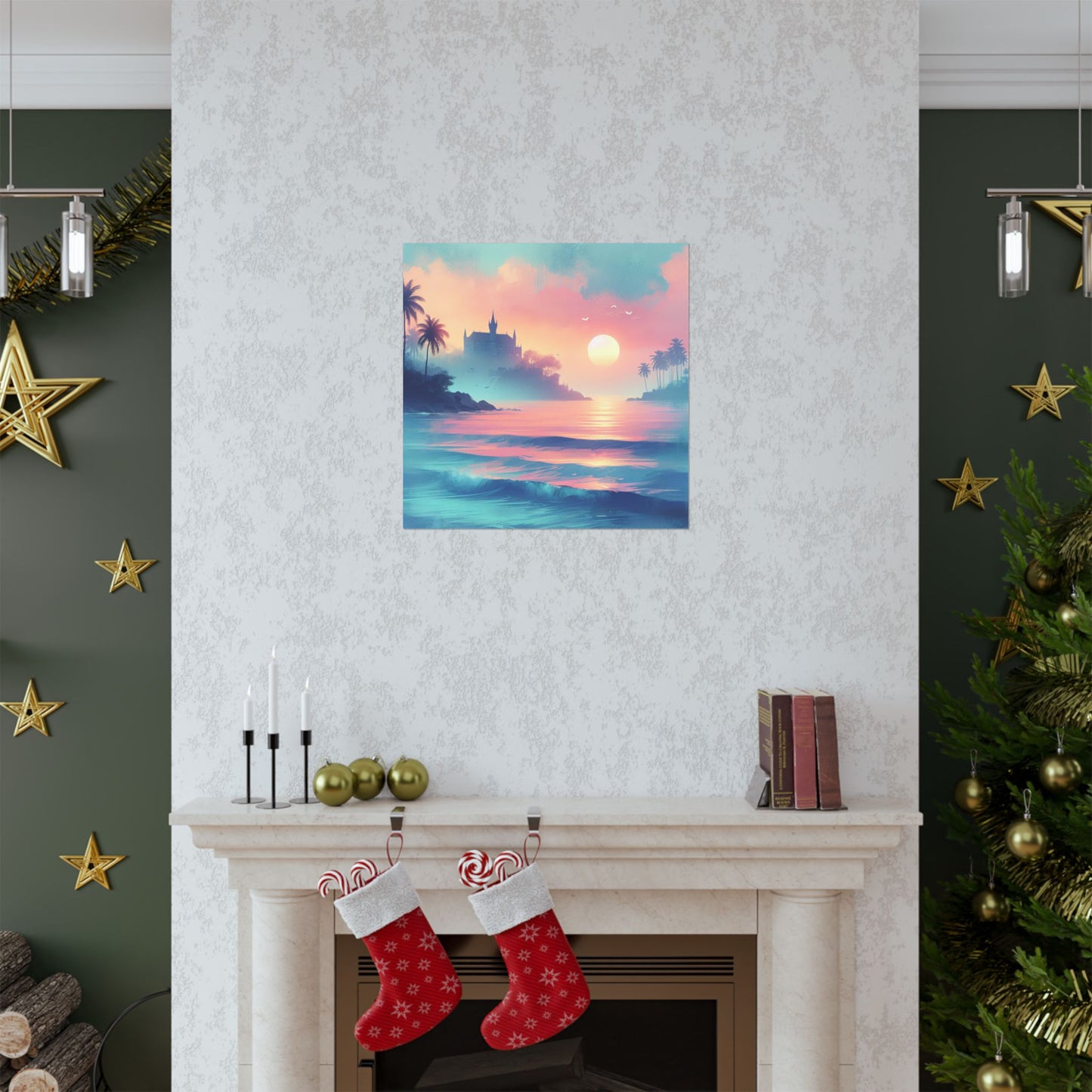 Beach Sunset F Vertical Posters