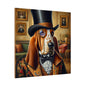 Mr Basset Hound Matte Canvas, Stretched, 0.75"