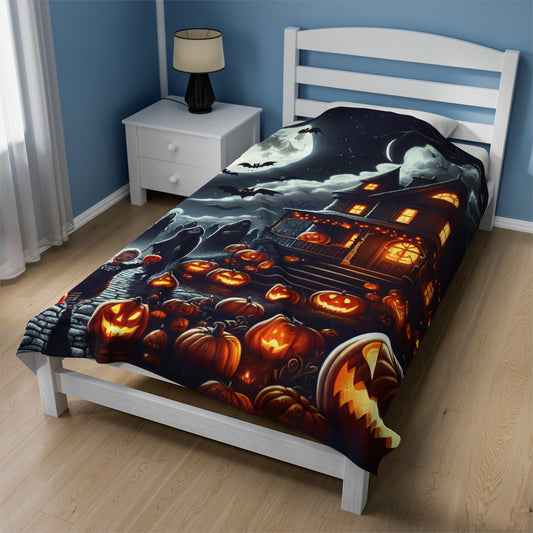 Halloween Collection Velveteen Plush Blanket