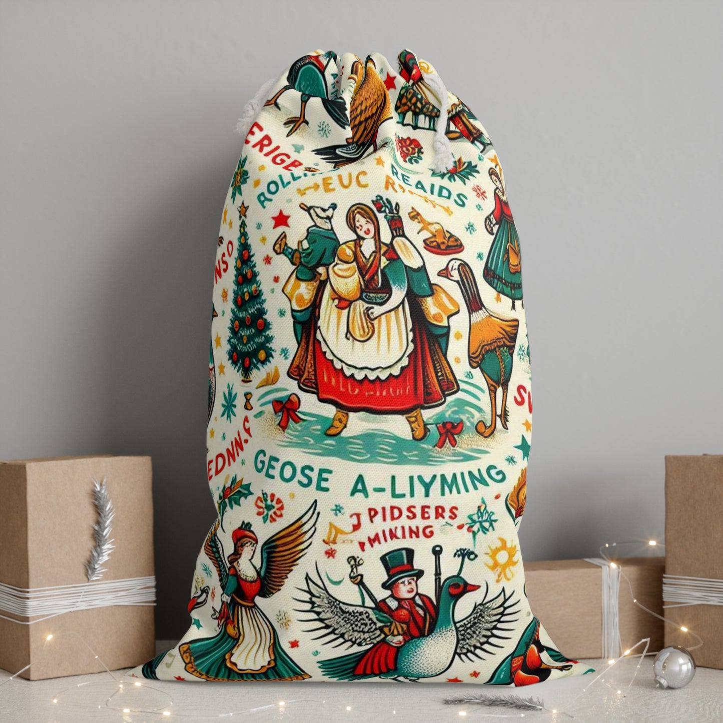 Maids-A-Milking Christmas Gift Sack