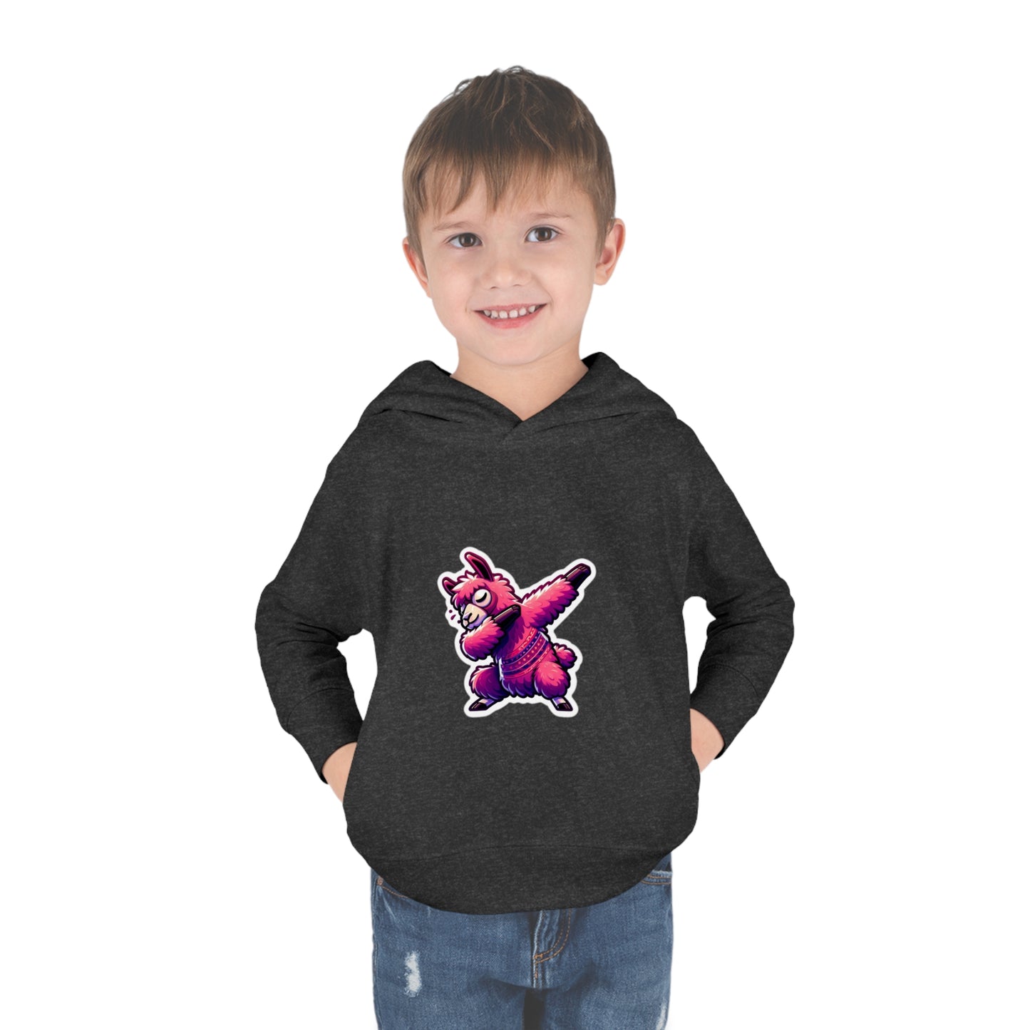 Dabbing Llama Toddler Pullover Fleece Hoodie