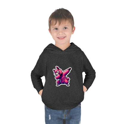 Dabbing Llama Toddler Pullover Fleece Hoodie