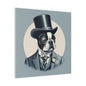Mr Boston Terrier Matte Canvas, Stretched, 0.75"
