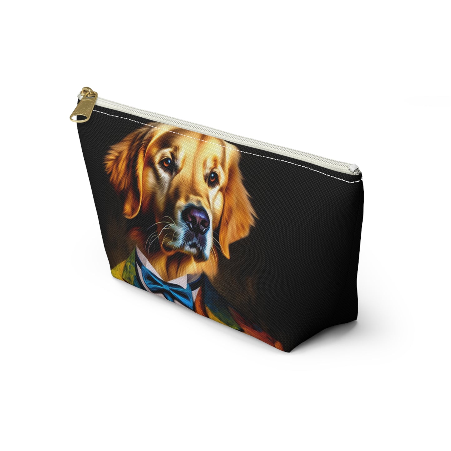 Mr Golden Retriever Accessory Pouch w T-bottom