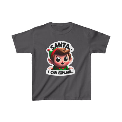 "Santa, I Can Explain" Scout Elf Heavy Cotton™ Tee