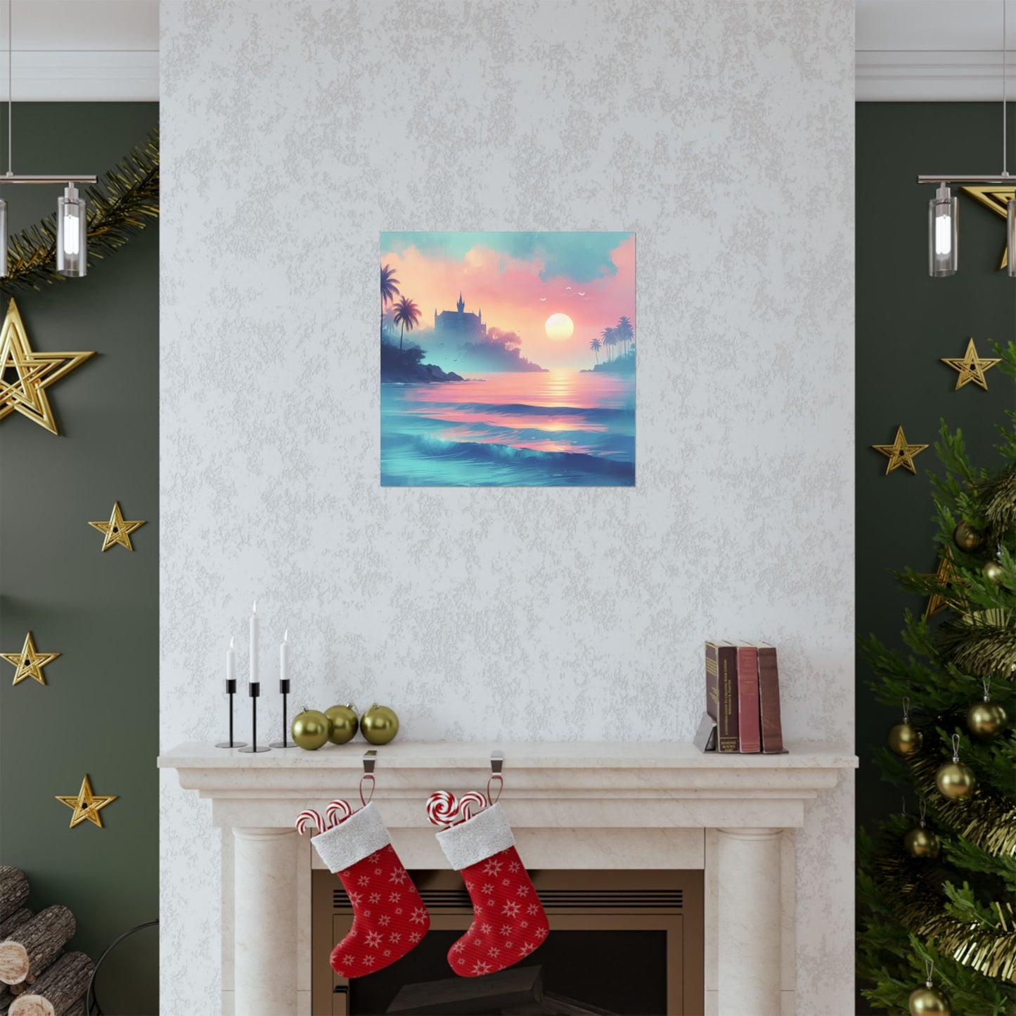 Beach Sunset F Vertical Posters