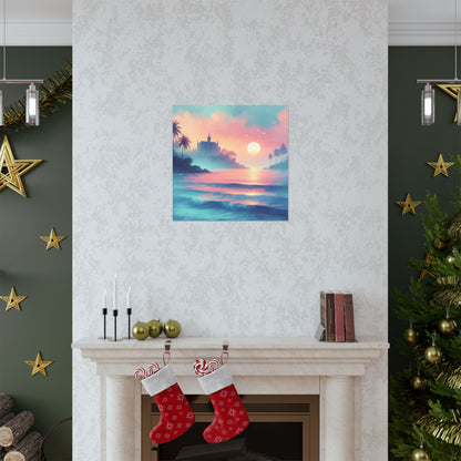 Beach Sunset F Vertical Posters