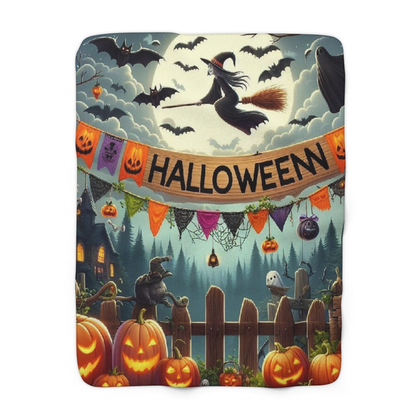 Halloween Collection Sherpa Fleece Blanket