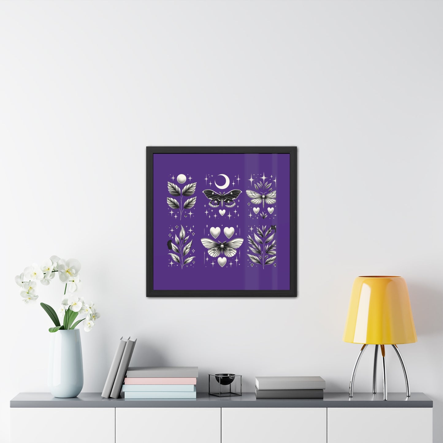 Butterfly Purple Framed Posters