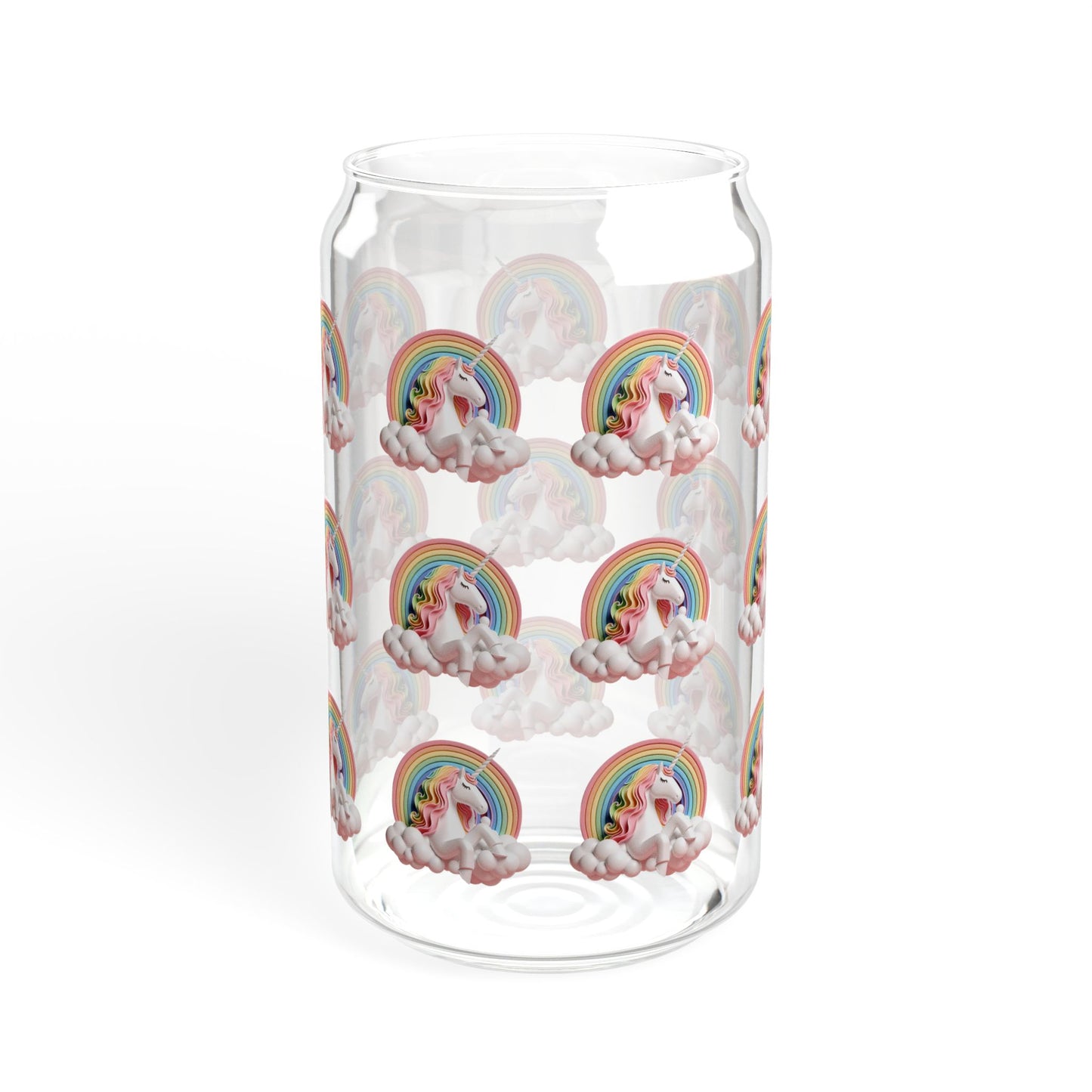 Unicorn Sipper Glass, 16oz