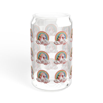 Unicorn Sipper Glass, 16oz