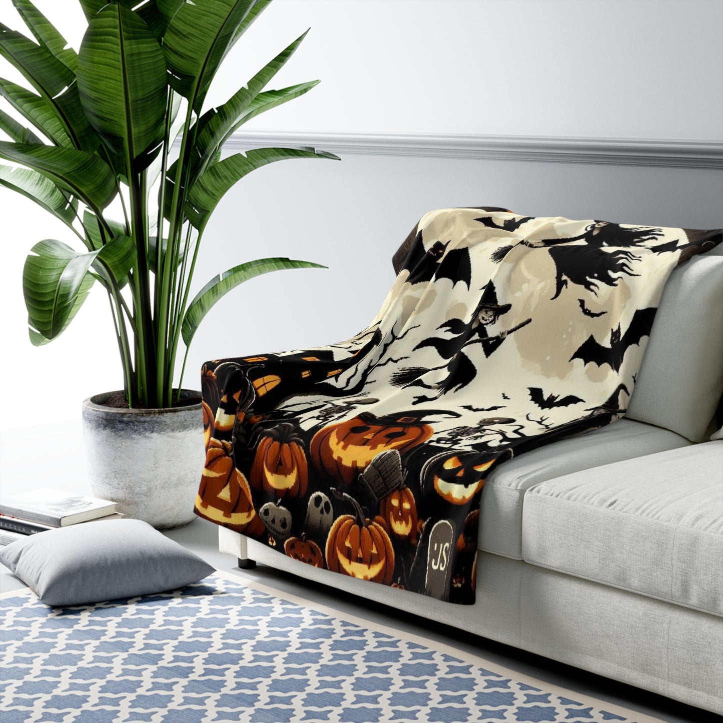 Halloween Collection Sherpa Fleece Blanket