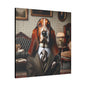 Mr Basset Hound Matte Canvas, Stretched, 0.75"