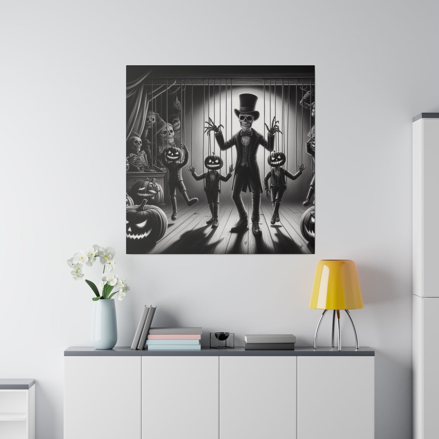 Halloween Marionettes Canvas Print